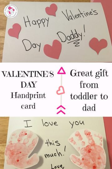 DIY handprint card {for Dad on Valentine's Day} - Diary of a So Cal mama