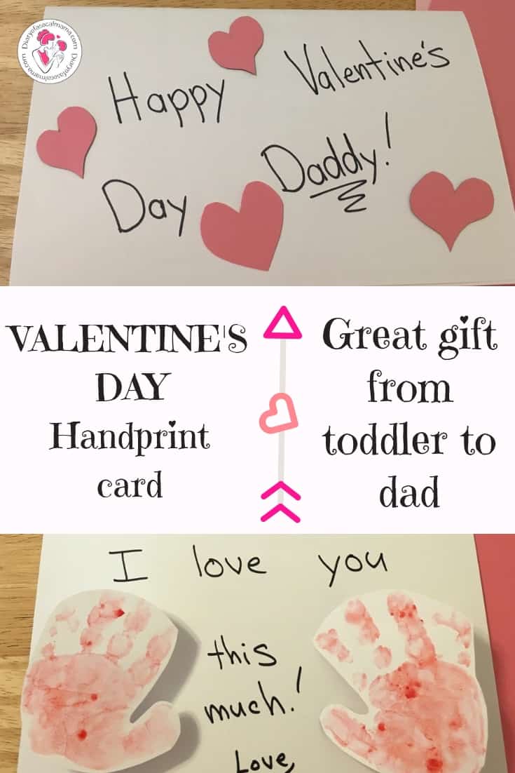 Valentine's Day handprint craft idea