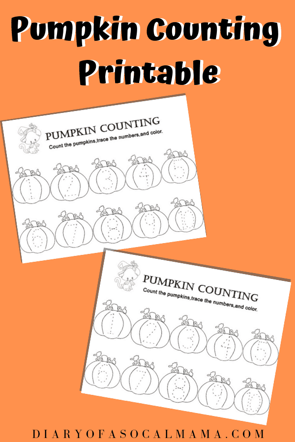 Counting Pumpkins Printable: A fun Halloween activity for toddlers