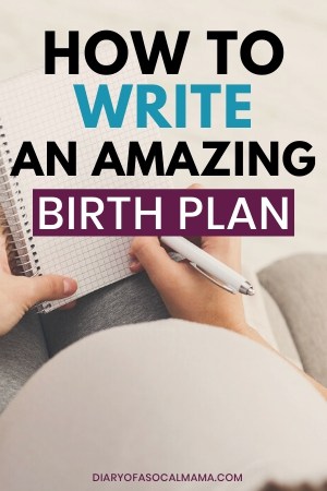 how to write a birth plan
