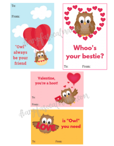 Cute Owl Valentine Cards For Kids: Free Printable - Diary Of A So Cal Mama