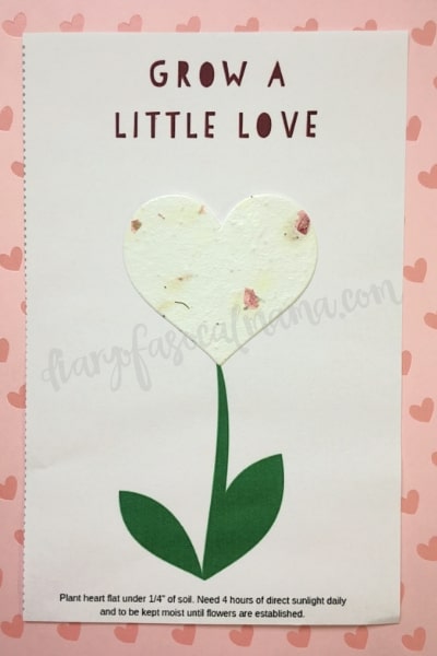 Eco-friendly Valentines card: For
