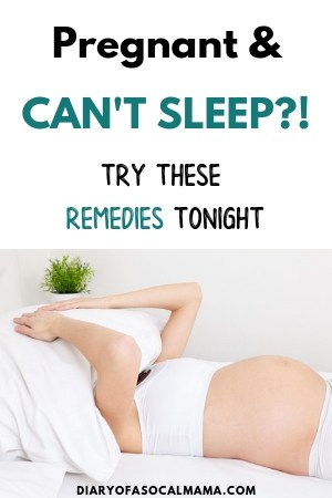 trouble sleeping while pregnant