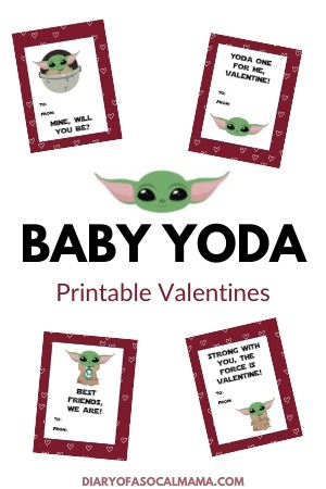 Baby yoda valentines