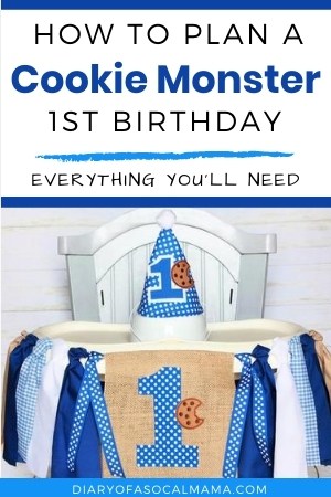 cookie monster 1st birthday party