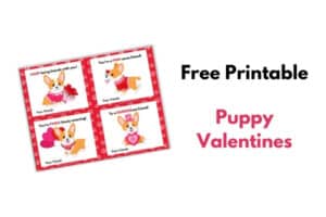 Printable Puppy Dog Valentines Kid Friendly - Diary of a So Cal mama