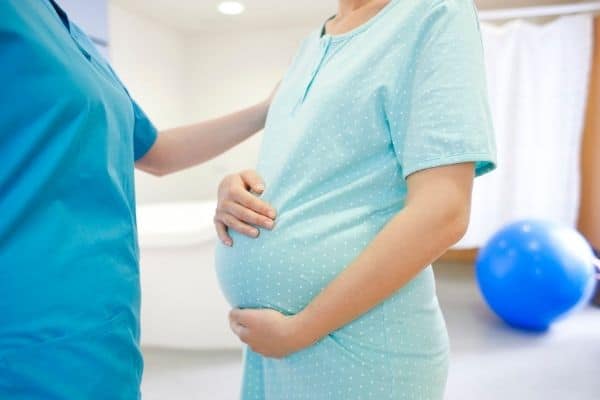 pregnant woman in for labor induction