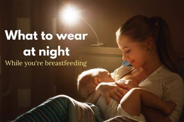 woman breastfeeding a baby at night